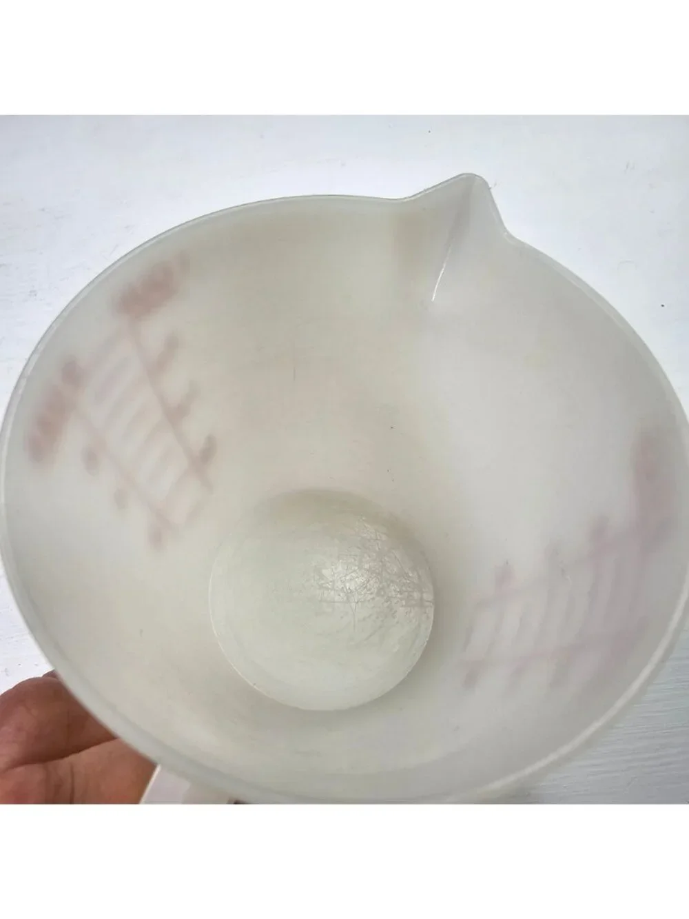 Vintage Tupperware Double-Sided Measuring Cup 1 Cup 8 Oz White Plastic